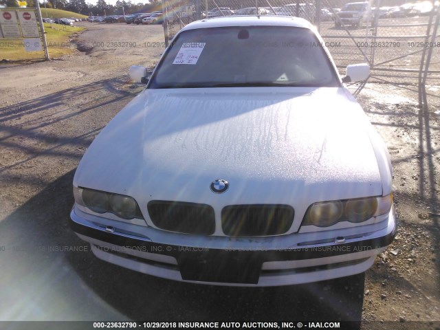 WBAGG83411DN88215 - 2001 BMW 740 I AUTOMATIC WHITE photo 6