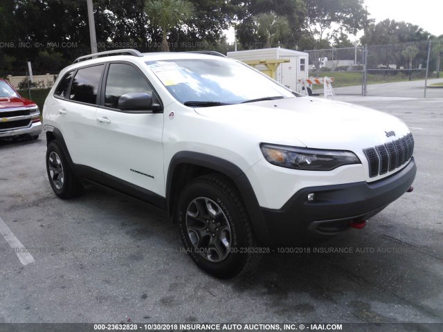 1C4PJMBX6KD153717 - 2019 JEEP CHEROKEE WHITE photo 1