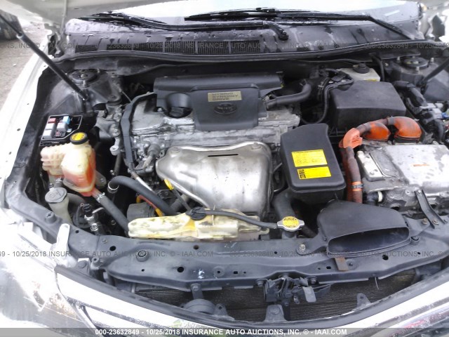 4T1BD1FK8EU099061 - 2014 TOYOTA CAMRY HYBRID/LE/XLE 白色 照片 10