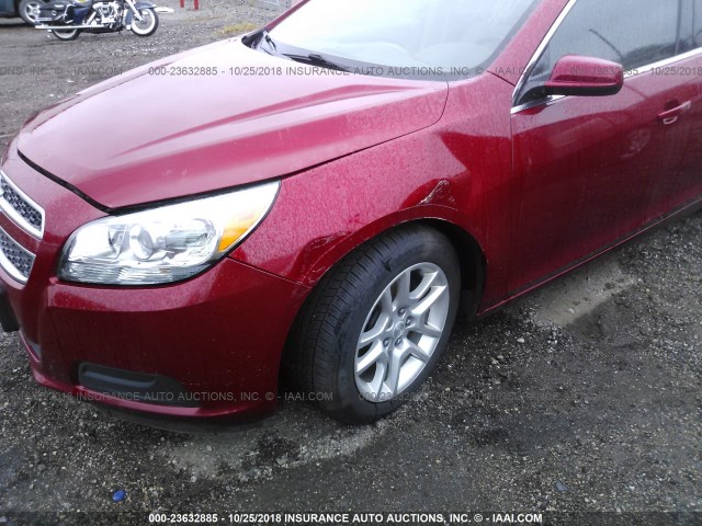 1G11D5RR6DF104737 - 2013 CHEVROLET MALIBU 1LT RED photo 6