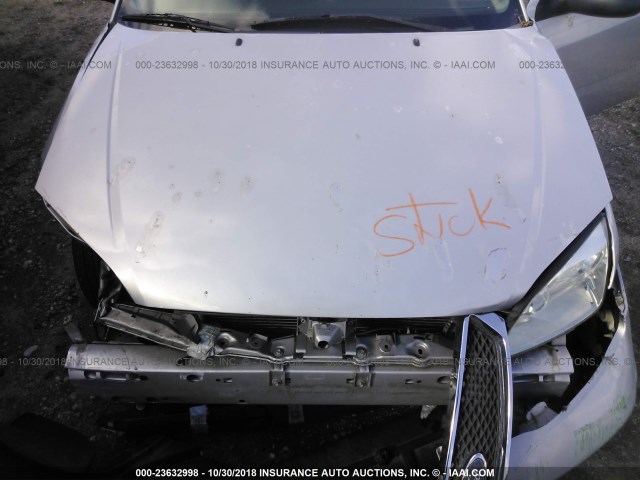 1FAFP34N56W128310 - 2006 FORD FOCUS ZX4 SILVER photo 10