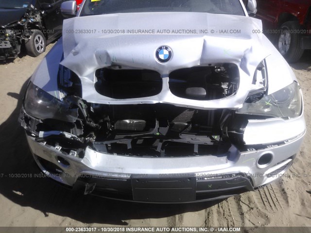 5UXZW0C51BL370208 - 2011 BMW X5 XDRIVE35D SILVER photo 6