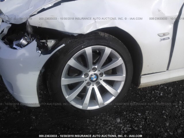 WBAPK5G55BNN31141 - 2011 BMW 328 XI SULEV WHITE photo 6