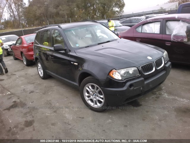 WBXPA73465WC49397 - 2005 BMW X3 2.5I BLACK photo 1