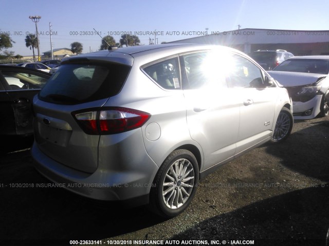 1FADP5CU0DL539754 - 2013 FORD C-MAX PREMIUM SILVER photo 4