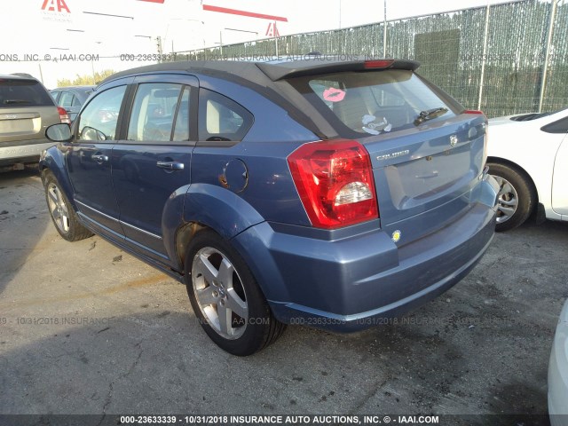 1B3HE78K57D283180 - 2007 DODGE CALIBER R/T BLUE photo 3