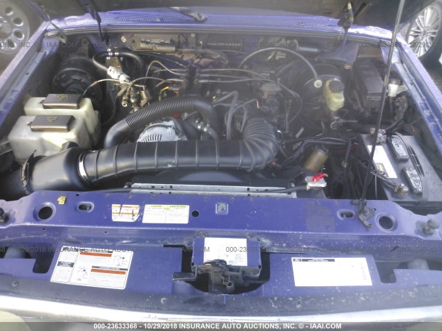 1FTCR10U9TUA94694 - 1996 FORD RANGER PURPLE photo 10