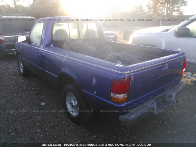 1FTCR10U9TUA94694 - 1996 FORD RANGER PURPLE photo 3