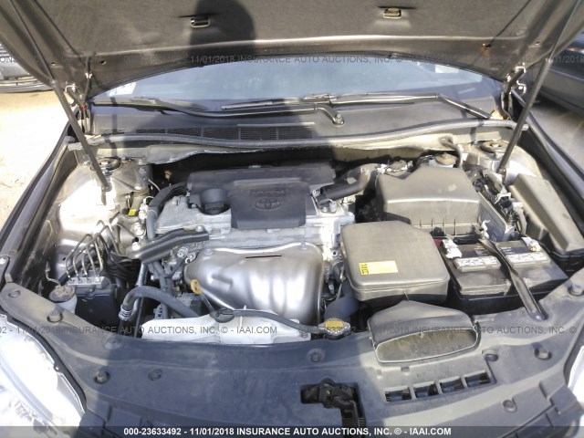 4T4BF1FK2FR491874 - 2015 TOYOTA CAMRY LE/XLE/SE/XSE GRAY photo 10