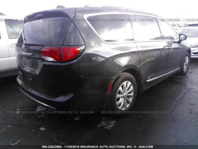 2C4RC1BG1JR263023 - 2018 CHRYSLER PACIFICA TOURING L Սև լուսանկար 4