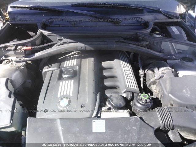 WBXPC93497WF22678 - 2007 BMW X3 3.0SI GRAY photo 10