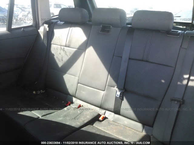 WBXPC93497WF22678 - 2007 BMW X3 3.0SI GRAY photo 8