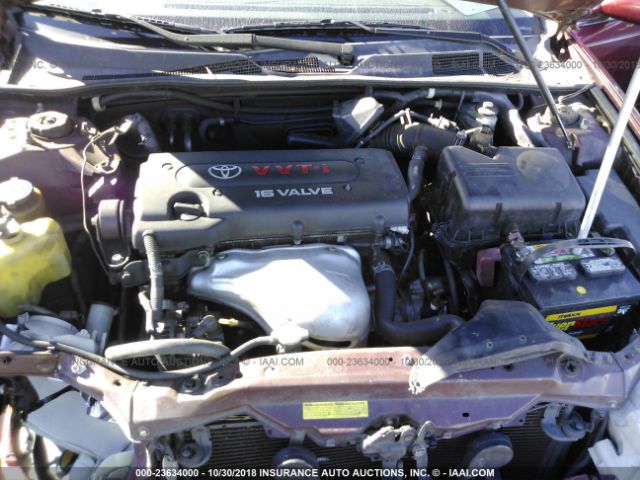 JTDBE32K440255119 - 2004 TOYOTA CAMRY LE/XLE RED photo 10