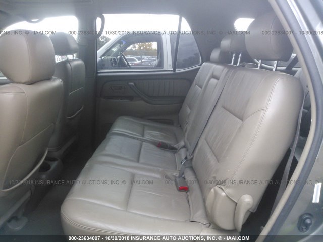 5TDBT48A04S232895 - 2004 TOYOTA SEQUOIA TAN photo 8