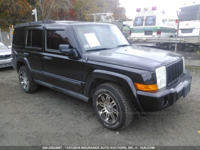 1J8HG48K46C188419 - 2006 JEEP COMMANDER BLACK photo 1