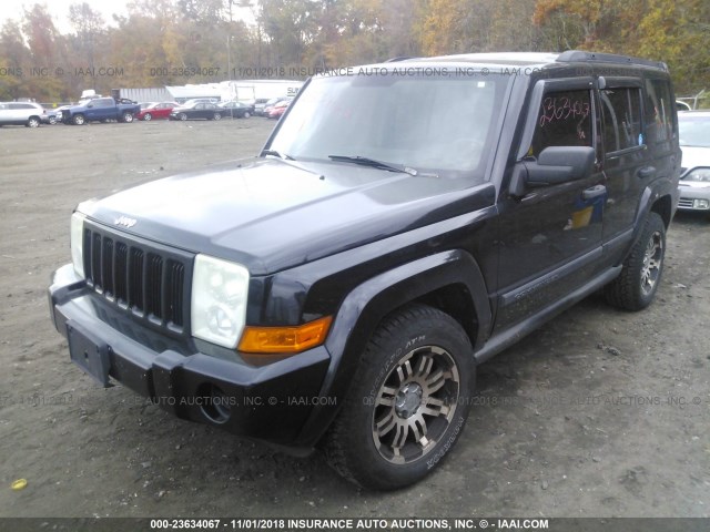 1J8HG48K46C188419 - 2006 JEEP COMMANDER BLACK photo 2