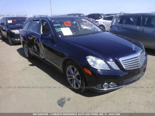 WDDHH8HB8BA240058 - 2011 MERCEDES-BENZ E 350 4MATIC WAGON BLUE photo 1