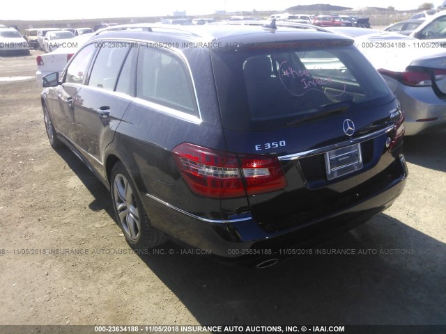 WDDHH8HB8BA240058 - 2011 MERCEDES-BENZ E 350 4MATIC WAGON BLUE photo 3