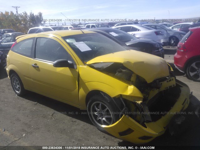1FAFP31N66W165287 - 2006 FORD FOCUS ZX3 YELLOW photo 1