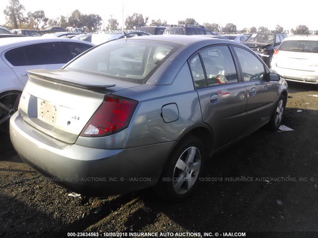 1G8AL58B06Z157024 - 2006 SATURN ION LEVEL 3 SILVER photo 4