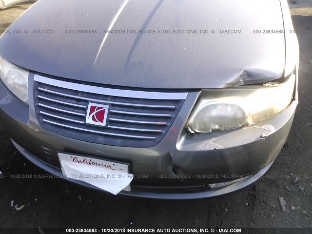 1G8AL58B06Z157024 - 2006 SATURN ION LEVEL 3 SILVER photo 6
