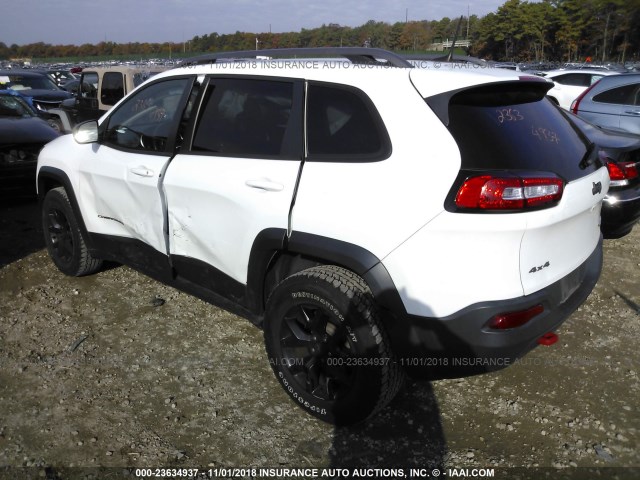 1C4PJMBB0GW242621 - 2016 JEEP CHEROKEE TRAILHAWK 白色 照片 3