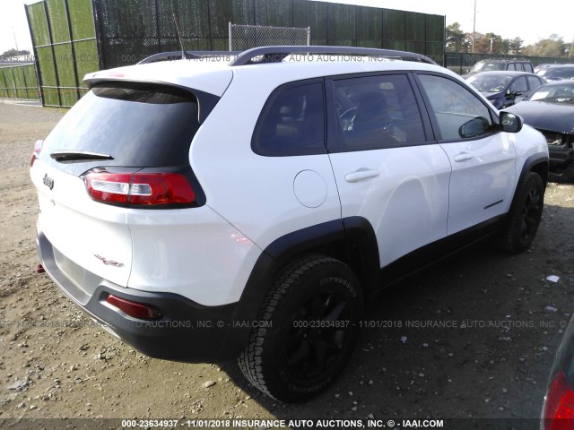 1C4PJMBB0GW242621 - 2016 JEEP CHEROKEE TRAILHAWK 白色 照片 4