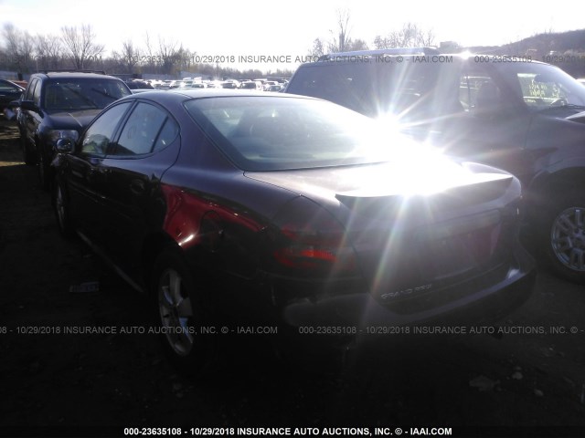 2G2WP522251161645 - 2005 PONTIAC GRAND PRIX Շագանակագույն լուսանկար 3