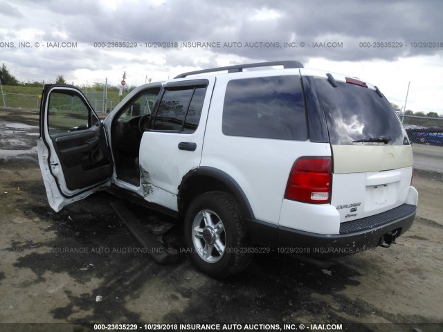 1FMZU73K93ZB23812 - 2003 FORD EXPLORER XLT/XLT SPORT/NBX WHITE photo 3