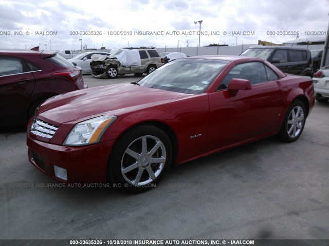 1G6YV36A275601139 - 2007 CADILLAC XLR RED photo 2