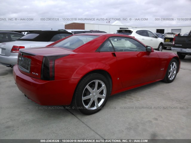 1G6YV36A275601139 - 2007 CADILLAC XLR RED photo 4