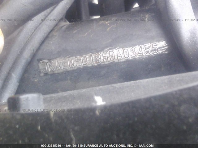 JKAENED19HDA03455 - 2017 KAWASAKI EN650 D BLACK photo 10