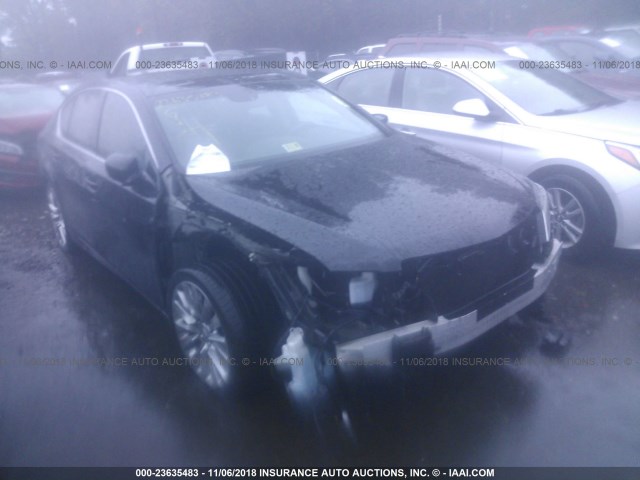 JH4KC1F99EC007142 - 2014 ACURA RLX ADVANCE შავი ფოტო 1
