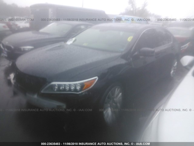 JH4KC1F99EC007142 - 2014 ACURA RLX ADVANCE შავი ფოტო 2