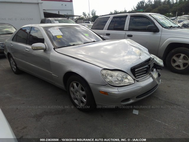 WDBNG75J41A197258 - 2001 MERCEDES-BENZ S 500 SILVER photo 1