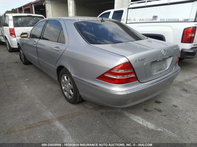 WDBNG75J41A197258 - 2001 MERCEDES-BENZ S 500 SILVER photo 3