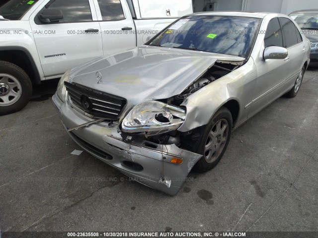 WDBNG75J41A197258 - 2001 MERCEDES-BENZ S 500 SILVER photo 6