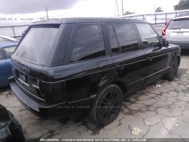 SALMH11484A149010 - 2004 LAND ROVER RANGE ROVER WESTMINSTER BLACK photo 4