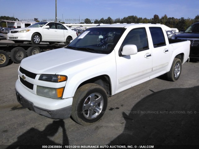 1GCDSCD96A8133970 - 2010 CHEVROLET COLORADO LT WHITE photo 2