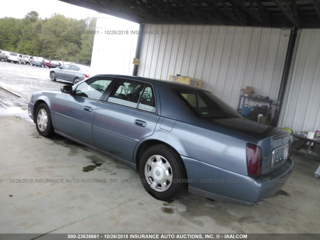 1G6KE54Y9YU235432 - 2000 CADILLAC DEVILLE DHS BLUE photo 3