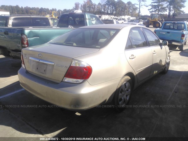 4T1BE30K36U142286 - 2006 TOYOTA CAMRY LE/XLE/SE GOLD photo 4
