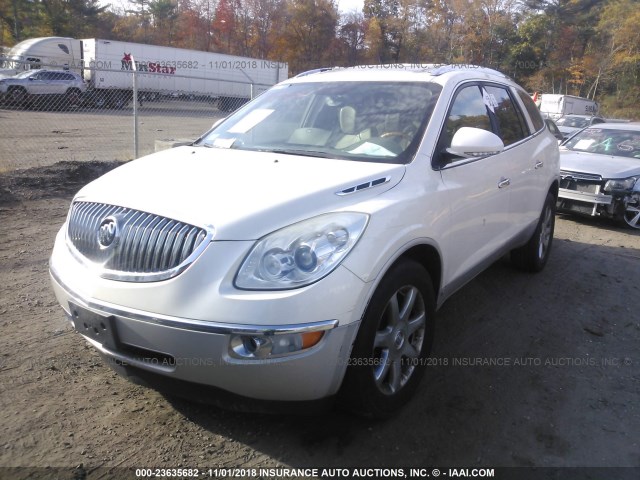 5GAEV23728J297761 - 2008 BUICK ENCLAVE CXL WHITE photo 2