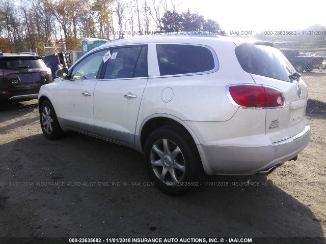 5GAEV23728J297761 - 2008 BUICK ENCLAVE CXL WHITE photo 3