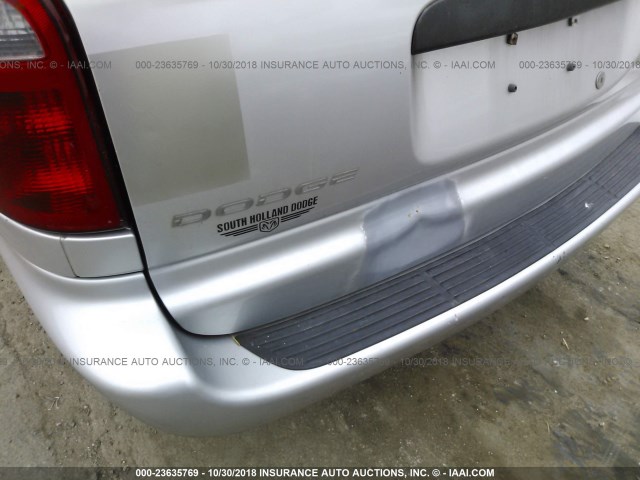 1D4GP24R83B250130 - 2003 DODGE GRAND CARAVAN SE SILVER photo 6