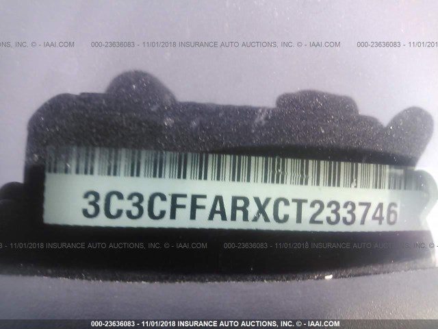 3C3CFFARXCT233746 - 2012 FIAT 500 POP SILVER photo 9