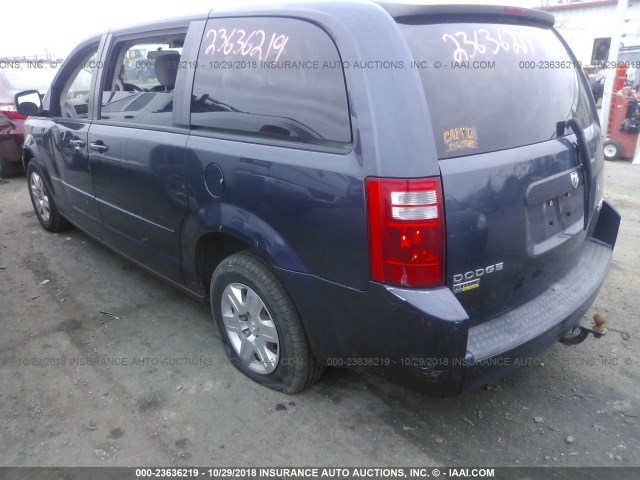 2D8HN44E39R538519 - 2009 DODGE GRAND CARAVAN SE BLUE photo 3