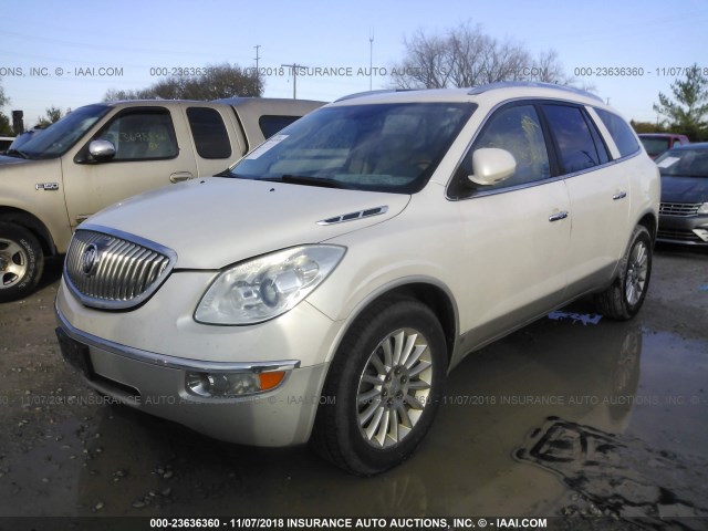 5GAEV23798J209319 - 2008 BUICK ENCLAVE CXL WHITE photo 2