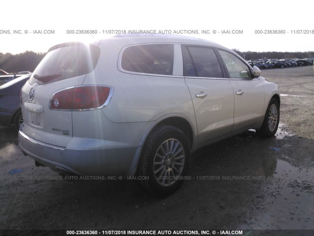 5GAEV23798J209319 - 2008 BUICK ENCLAVE CXL Blanc photo 4