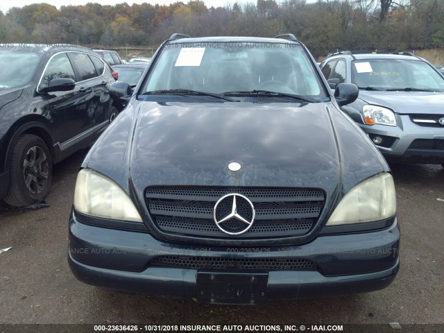 4JGAB72E71A237561 - 2001 MERCEDES-BENZ ML 430 Dark Blue photo 6