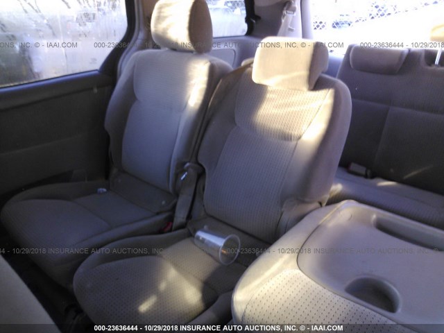 5TDZA23C46S426561 - 2006 TOYOTA SIENNA CE/LE GOLD photo 8